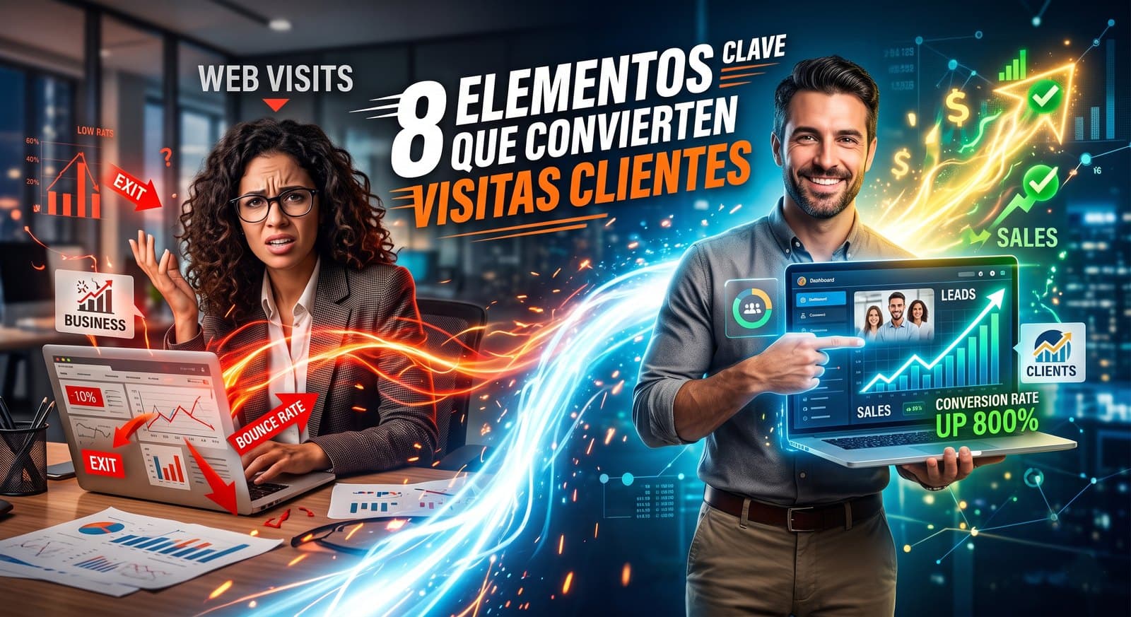 8 elementos de una página web que convierten visitas en clientes