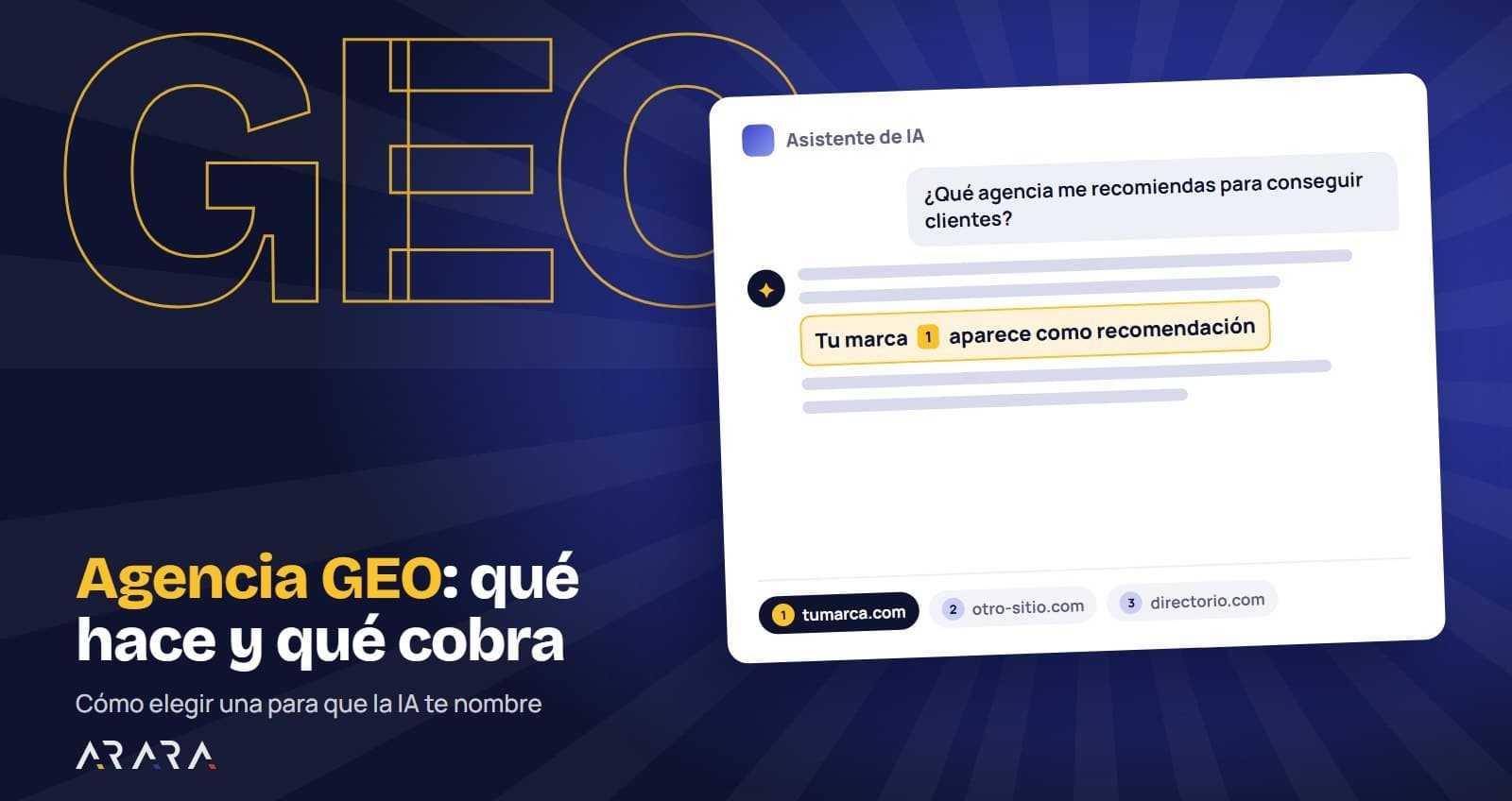 Agencia GEO: qué hace, qué cobra y cómo elegir una