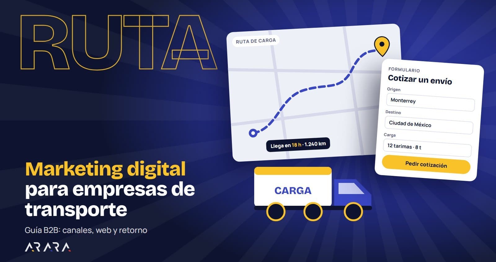 Marketing digital para empresas de transporte: guía B2B