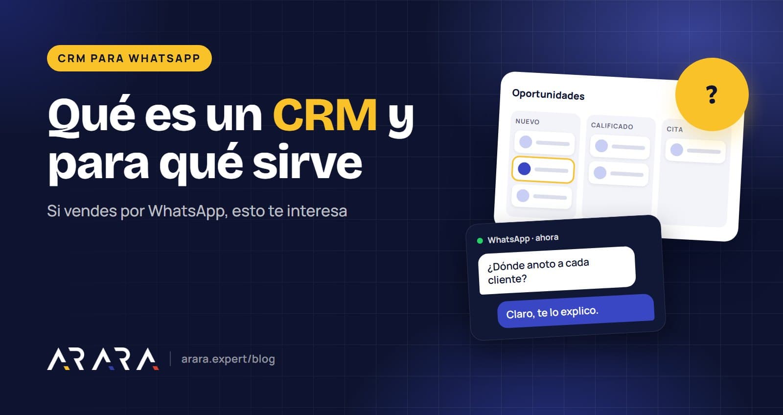 Qué es un CRM y para qué sirve si vendes por WhatsApp